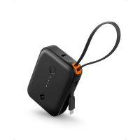 Essential Powerbank with built-in Cable 10 000 mAh 30W Black