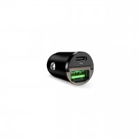 Car charger Bullet 30W USB-C/USB-A Black