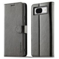 Google Pixel 8a Cover with Card Slot Stand Function Grey