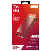 Google Pixel 9 Pro XL Case and Screen Protector Luxe & Glass 360 Protect Bundle