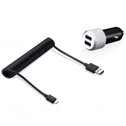 Highway Max Car Charger with Micro USB and double Ports