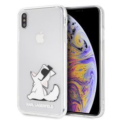 iPhone Xs Max Case Hard Plastic Fun Choupette Transparent