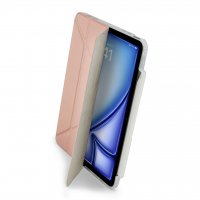 iPad Air 13 (M2/M3) Cover Origami No3 Pencil Case Metallic Pink