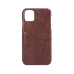iPhone 11 Case with a Card Slot Brown