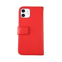 iPhone 12 Mini Cover Genuine Leather Red