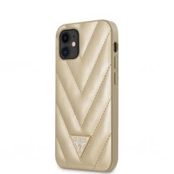 iPhone 12 Mini Case V Quilted Gold