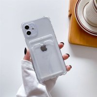 iPhone 12 Case Card Holder Shockproof Transparent