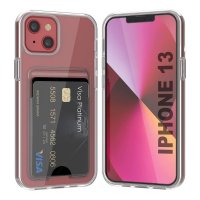 iPhone 13 Case Card Holder Transparent