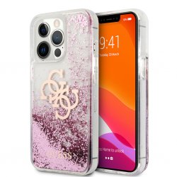 iPhone 13 Pro Max Case Liquid Glitter Pink