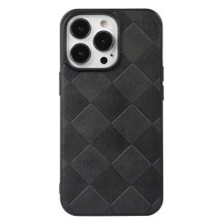 iPhone 13 Pro Case Grid Pattern Black