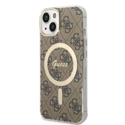 iPhone 13 Case 4G Pattern MagSafe Brown