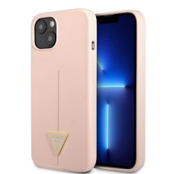 iPhone 13 Case Metal Triangle Pink