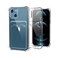 iPhone 13 Case Card Holder Shockproof Transparent