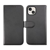 iPhone 14 Cover Detachable Wallet Case Black
