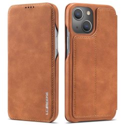 iPhone 14 Plus Cover Flip Light brown