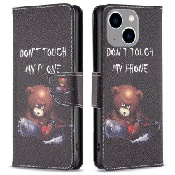 iPhone 14 Plus Cover Print Bear Don't Touch My Phone