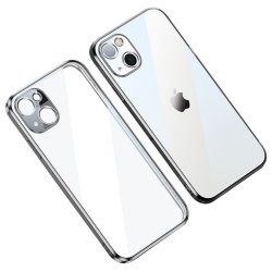 iPhone 14 Plus Case Plated Edge Silver
