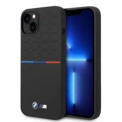 iPhone 14 Plus Case Tricolor Line & Logo Black