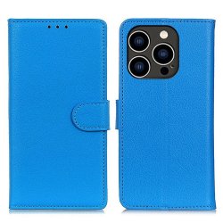 iPhone 14 Pro Cover Litchi Blue