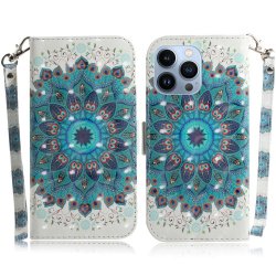 iPhone 14 Pro Cover Print Blue Mandala