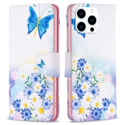 iPhone 14 Pro Cover Print Butterflies and Flowers
