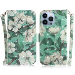 iPhone 14 Pro Cover Print White Flowers