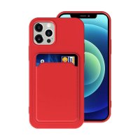 iPhone 14 Pro Case Card Holder Red