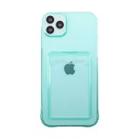iPhone 14 Pro Case Card Holder Shockproof Green