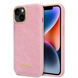 iPhone 14 Case Croco Pink
