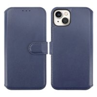 iPhone 15 Cover Genuine Leather Blue