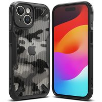 iPhone 15 Plus Case Fusion X Design Camo Black