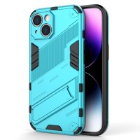 iPhone 15 Plus Case with Stand Light Blue