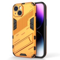 iPhone 15 Plus Case with Stand Orange
