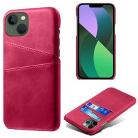 iPhone 15 Plus Case with two Card Slots Magenta