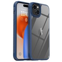 iPhone 15 Plus Case Transparent Back Blue