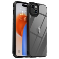 iPhone 15 Plus Case Transparent Back Black