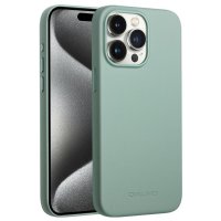 iPhone 15 Pro Max Case Artificial Leather MagSafe Green