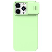 iPhone 15 Pro Case CamShield Silky Light Green