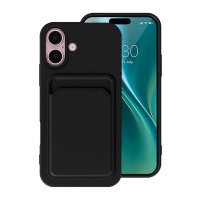 iPhone 16 Case Card Holder Black