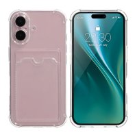 iPhone 16 Case Card Holder Shockproof Transparent