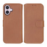 iPhone 16 Cover Detachable Wallet Case Brown