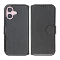 iPhone 16 Cover Detachable Wallet Case Black