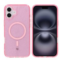 iPhone 16 Plus Case Glitter MagSafe Pink