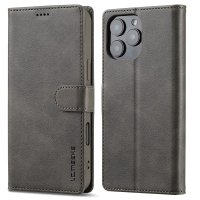 iPhone 16 Pro Max Cover with Card Slot Stand Function Grey