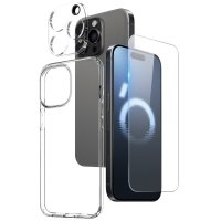 iPhone 16 Pro Case with Screen Protector and Camera Protector 3-in-1