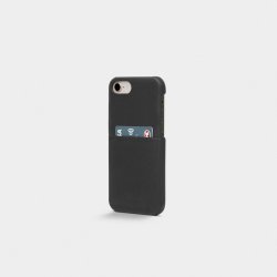 iPhone 6/6S/7/8/SE Case Leather Backcover Black