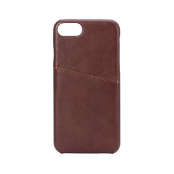 iPhone 6/6S/7/8/SE Case with a Card Slot Brown