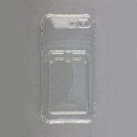 iPhone 7 Plus/iPhone 8 Plus Case Card Holder Shockproof Transparent