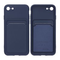 iPhone 7/8/SE Case Card Holder Blue