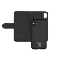 iPhone Xs Max Cover Detachable Wallet Case Black